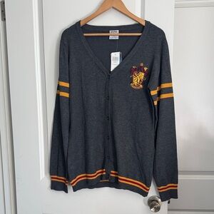 Warner Bros. Dark Gray Gryffindor Cardigan